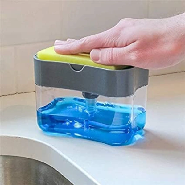 Plastic Dispenser for Dishwasher Liquid Holder (Random Colour 385 ml)