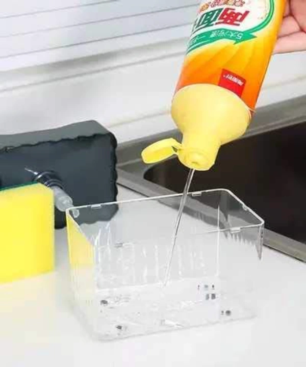 Plastic Dispenser for Dishwasher Liquid Holder (Random Colour 385 ml)