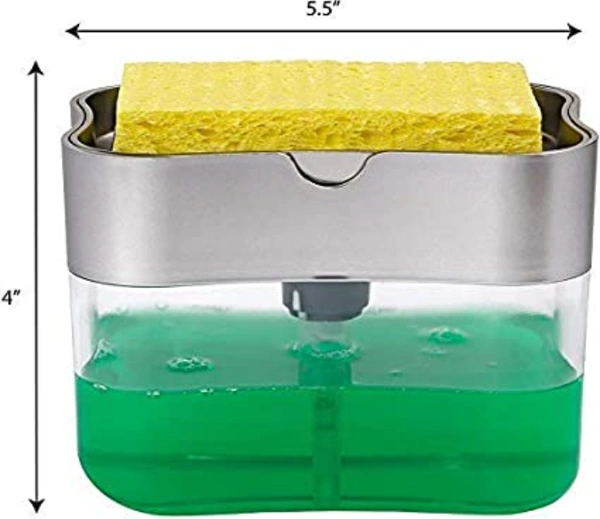 Plastic Dispenser for Dishwasher Liquid Holder (Random Colour 385 ml)