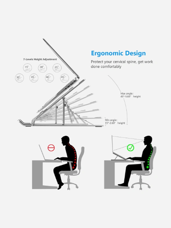 Adjustable Portable Laptop/ Tablet Stand