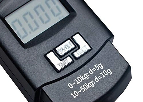 Electronic Portable Luggage Weighing Scale, 50 kg (Black) (C-A220813K300)