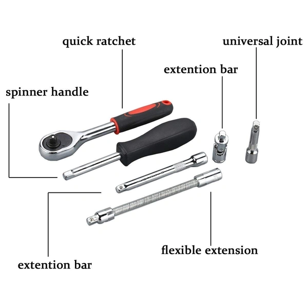 Ecomzone 46 in 1 Pcs Tool Kit (C-A220812K053) - Non Returnable