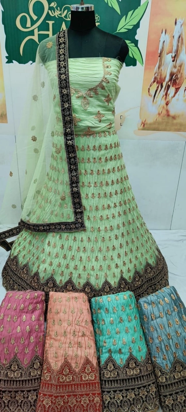 Base LM 20 | Lehenga Choli - Free, Green
