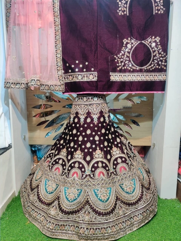 Designer Pro 43| Lehenga Choli - Mix color as in Photograph, Free