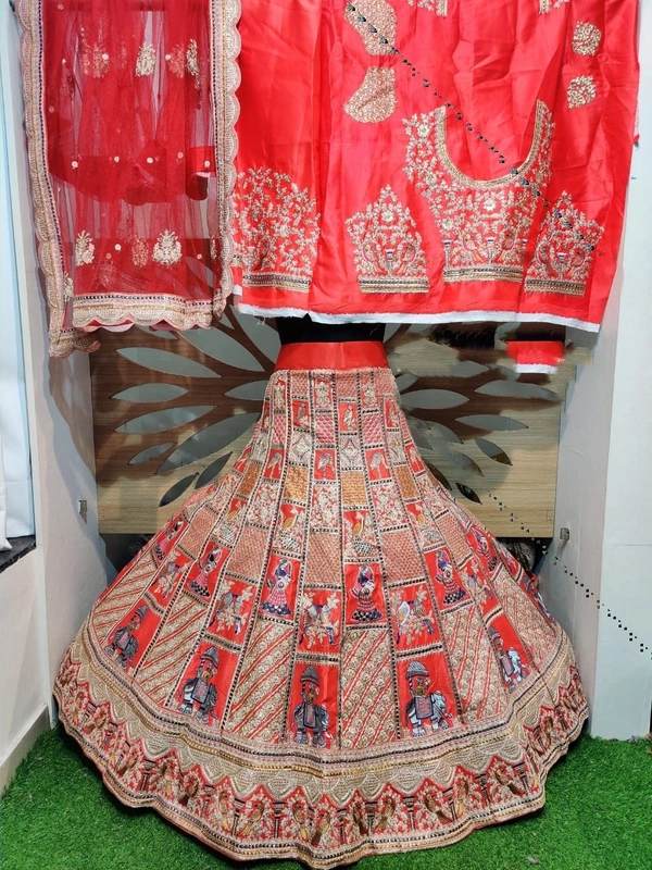 Bridal LM 33 | Lehenga Choli - red, free