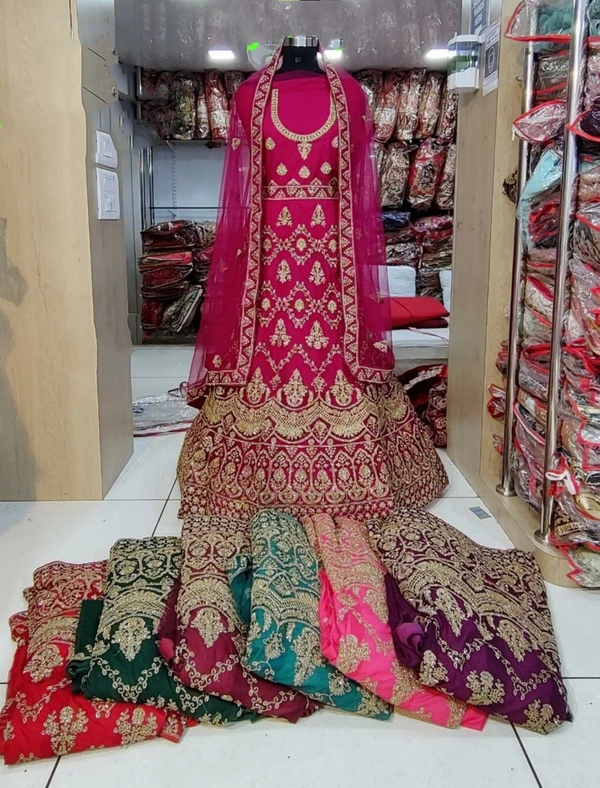 Bridal MNX 38 | Lehenga Choli - Pink, Free