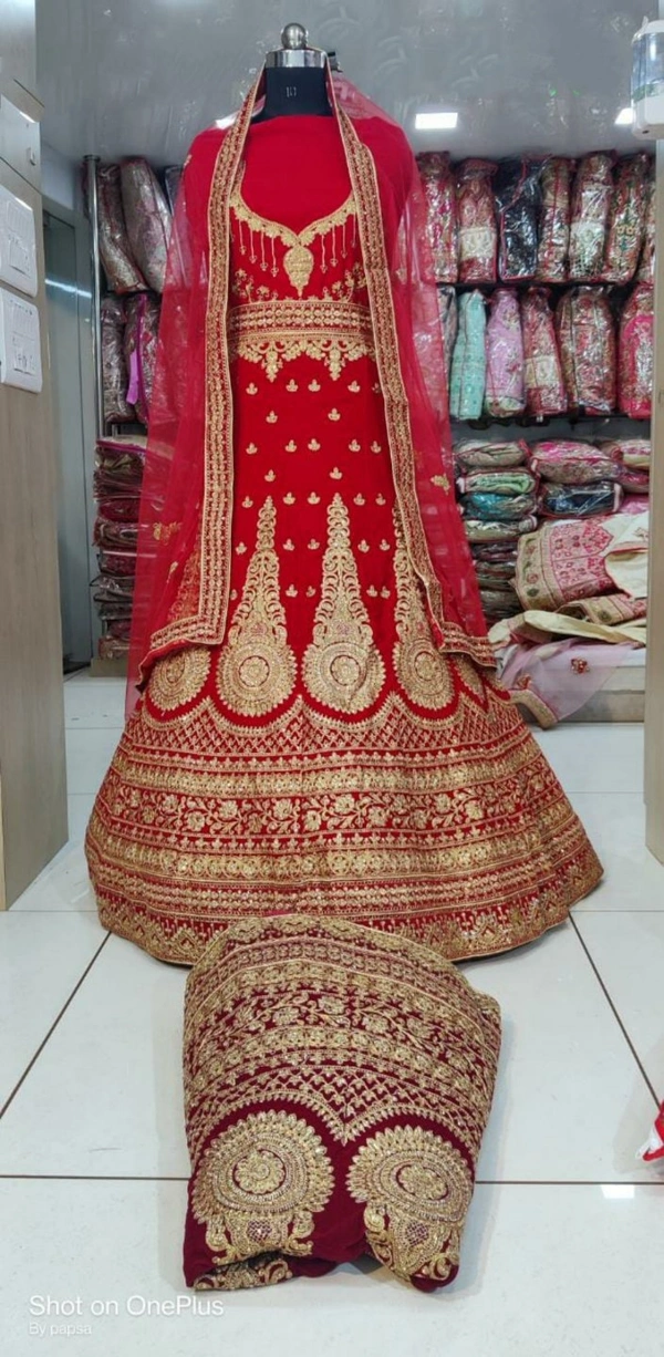 Bridal MNX 40 | Lehenga Choli - Maroon, Free