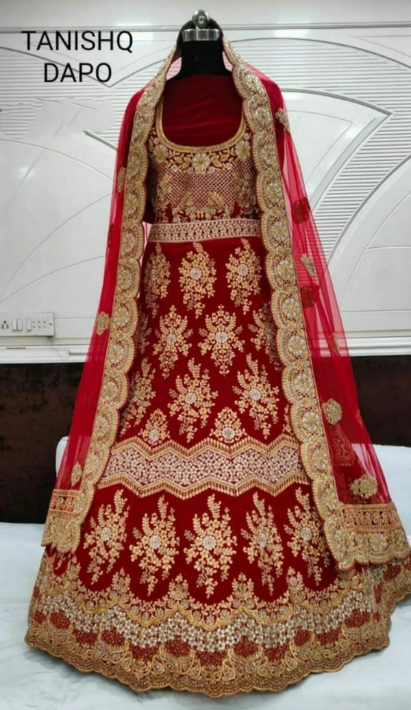 Bridal MNX 47 | Lehenga Choli - Red, Free