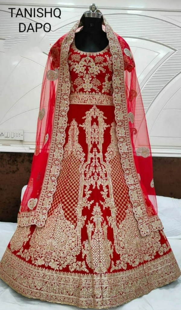Bridal MNX 50 | Lehenga Choli - Red, Free