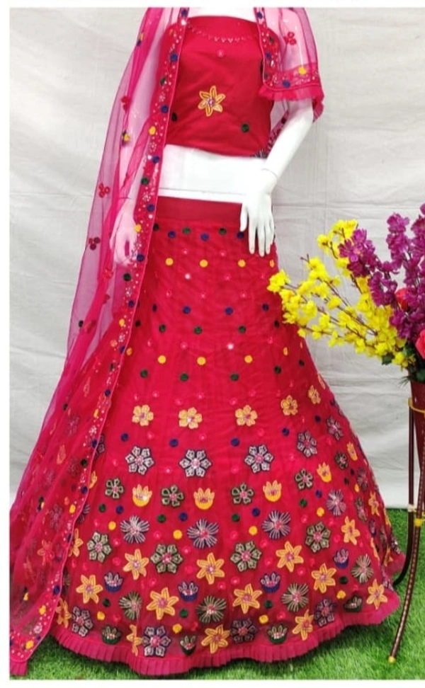 Designer SH | Lehenga Choli - red, Free