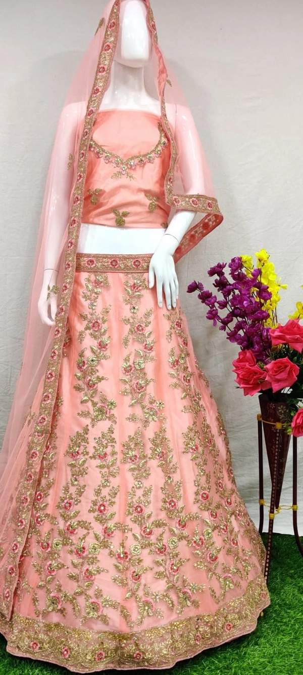 Designer SH28 | Lehenga Choli - Rose, Free
