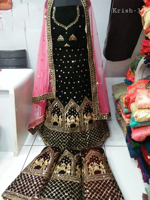 Designer SH30| Lehenga Choli - black, free
