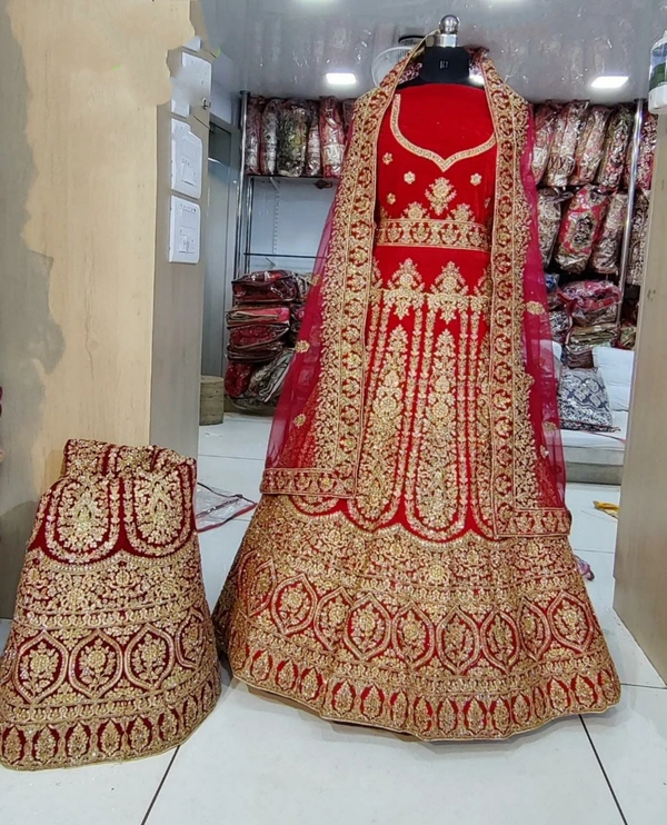 Bridal MNX 58 | Lehenga Choli - Red, free