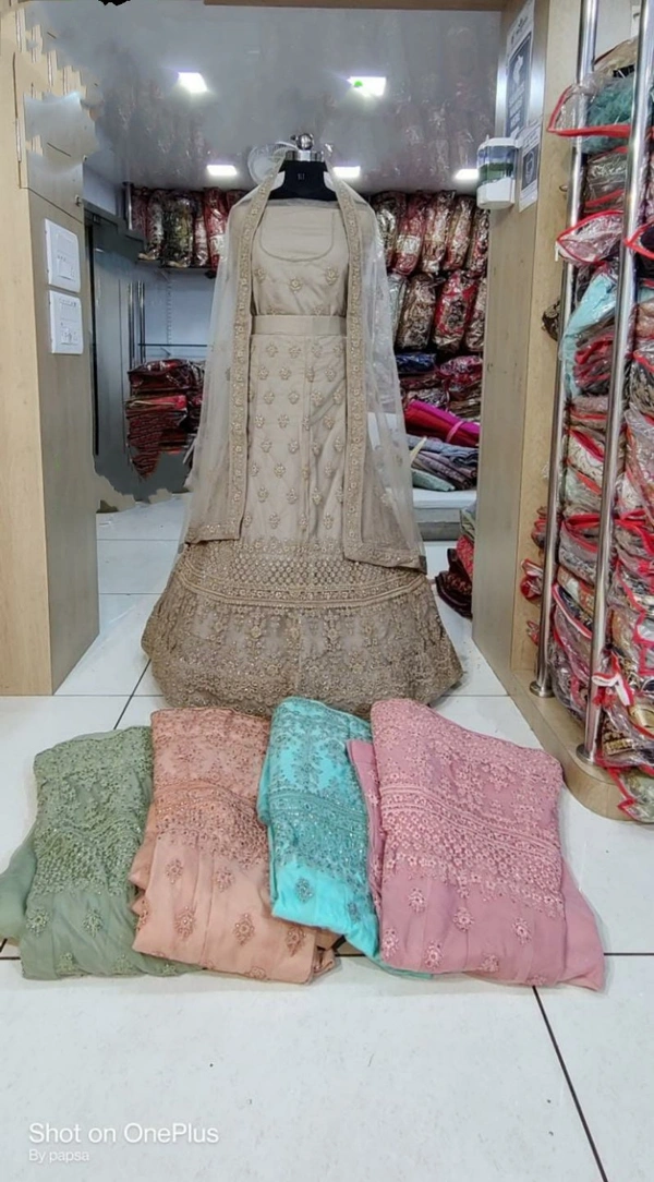 Casual MNX120 | Lehenga Choli - beige, free