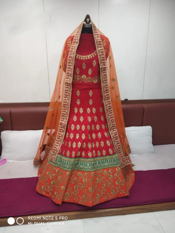Deginer MNX113| Lahanga Choli - red, free