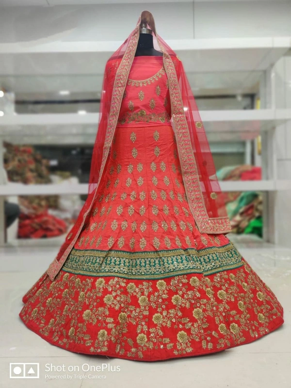 Deginer MNX81 | Lahanga Choli - crimson, free