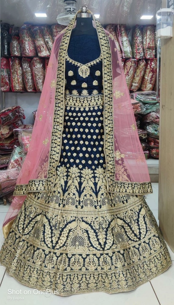 Bridal MNX 36| Bridal Lehenga Choli - free, blue