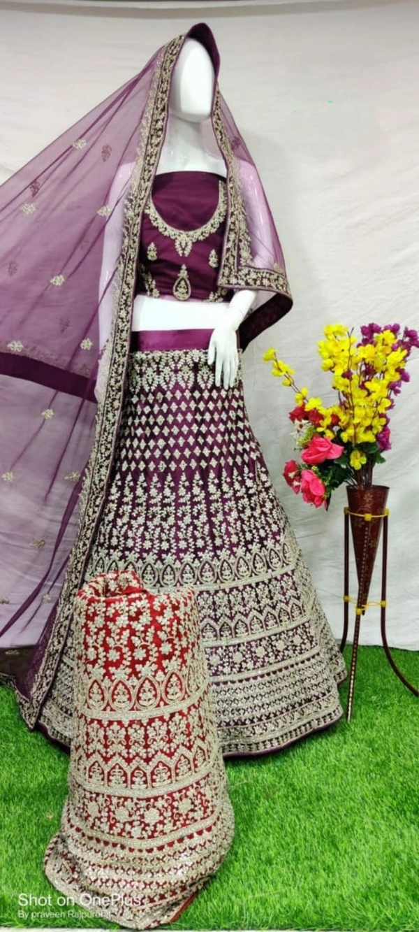 Deginer MNX1 | Lahanga Choli - purple, free