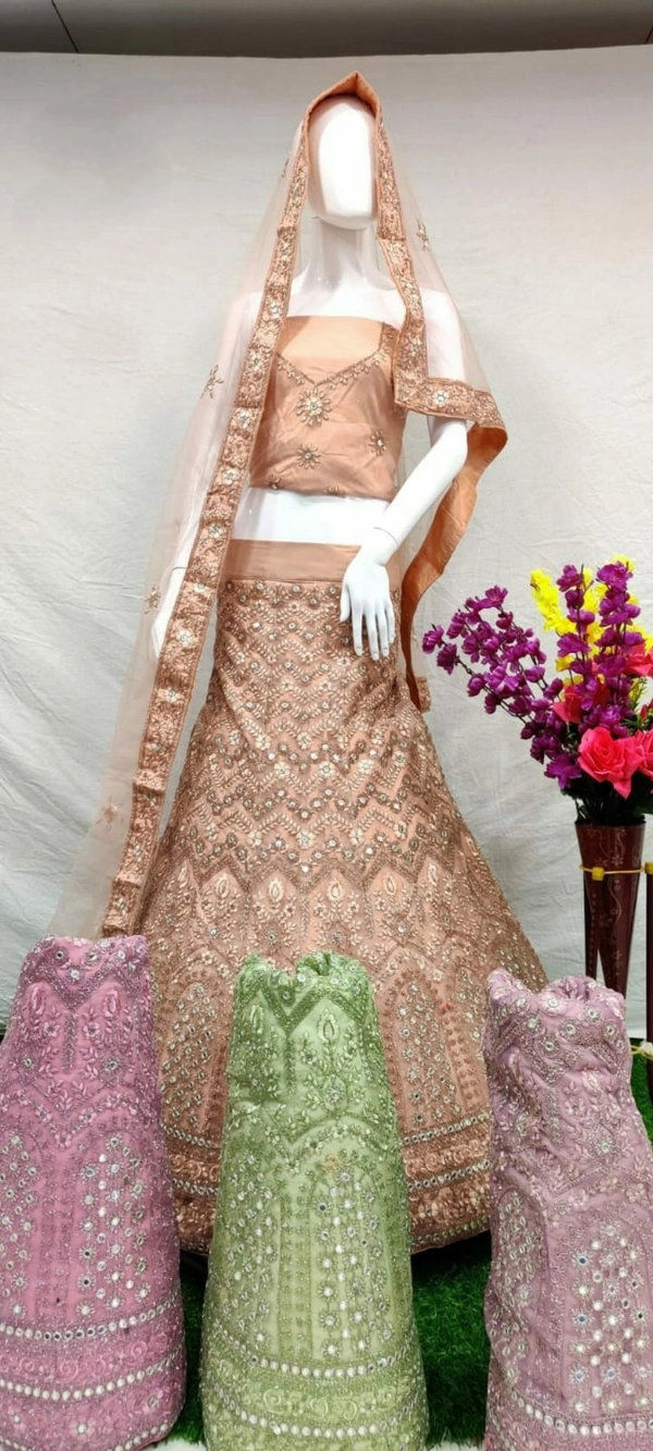 Casual MNX25 | Lehenga Choli - peach, free