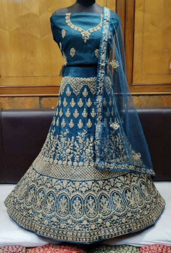 SH11 Designer Lehenga - blue, free