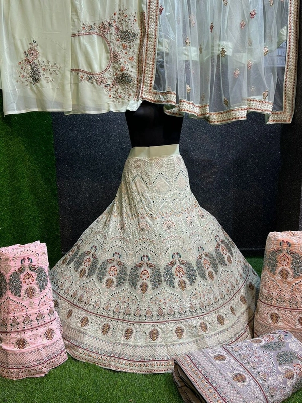 SA204 Lehenga Choli - free, cornsilk