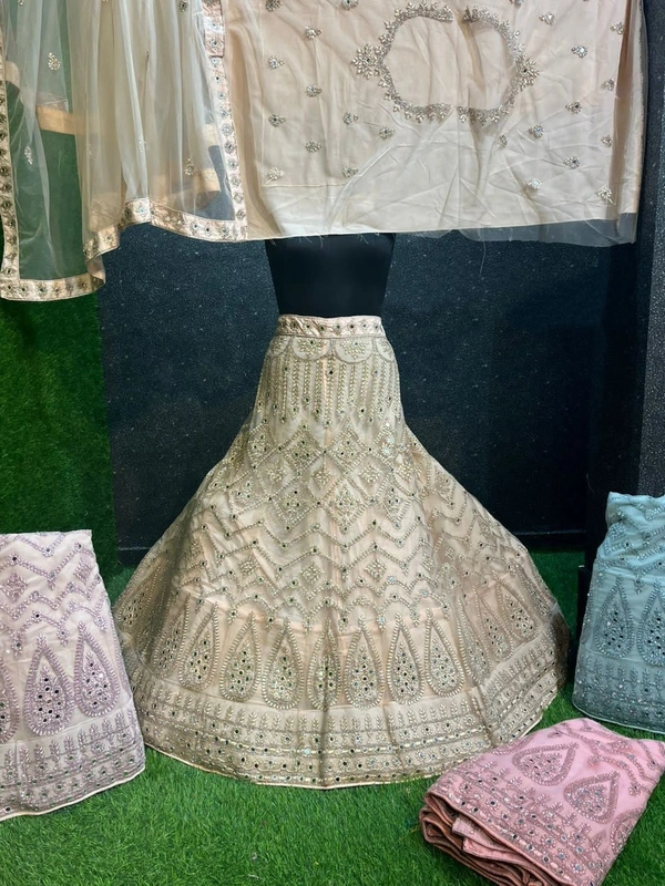 SA206 Lehenga Choli - blanched almond, free