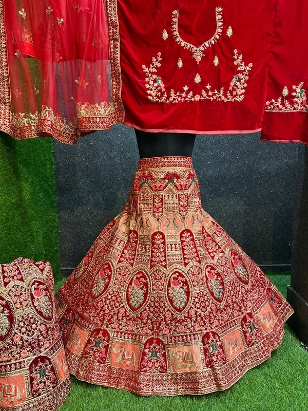 SA210 Lehenga Choli - red, free
