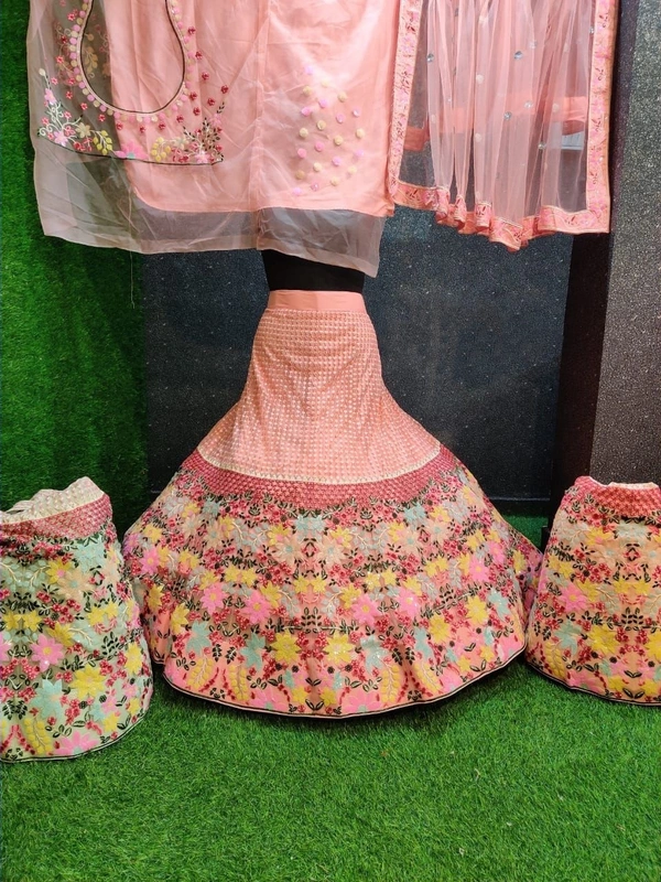 SA220 Lehenga Choli - light salmon, free