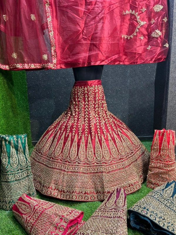 SA224 Lehenga Choli - crimson, free