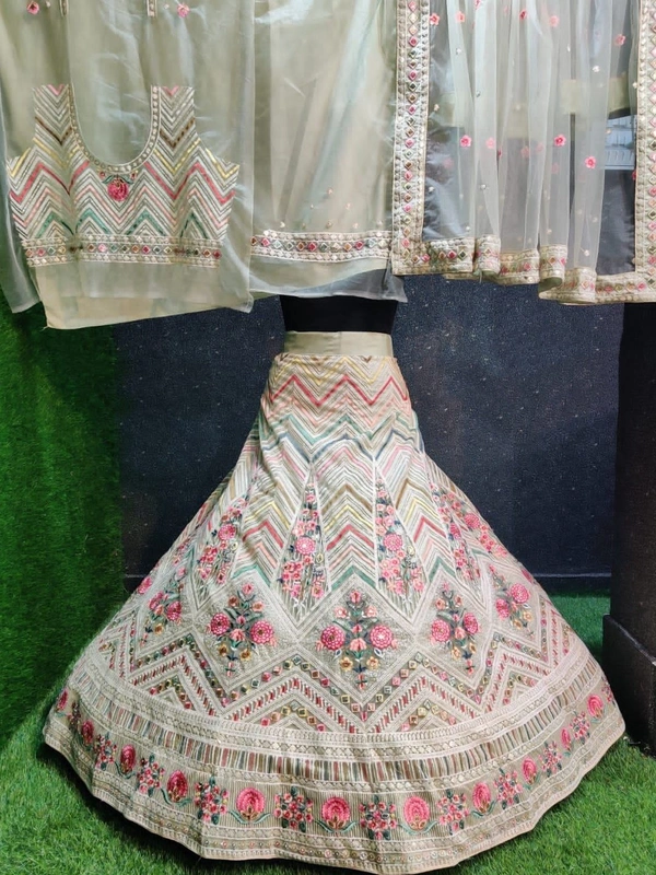 SA28 Lehenga Choli - beige,  free