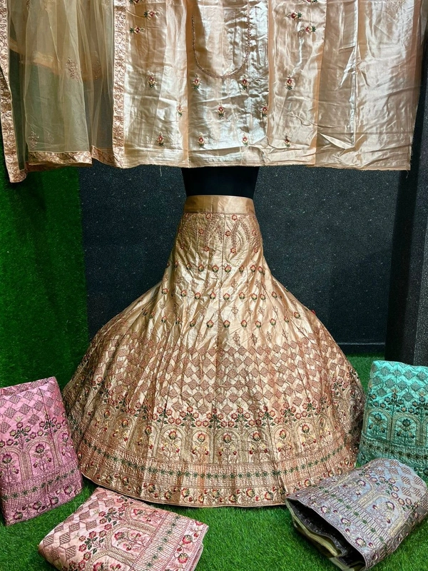 SA233 Lehenga Choli - tan, free