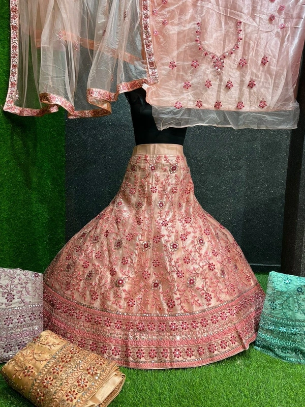 SA237 Lehenga Choli - light salmon free