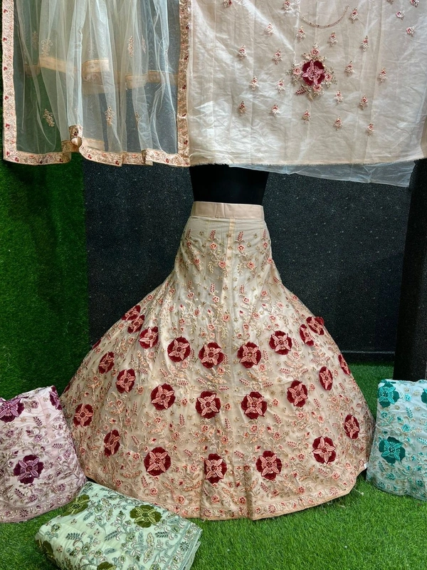 SA238 Lehenga Choli - cornsilk, free