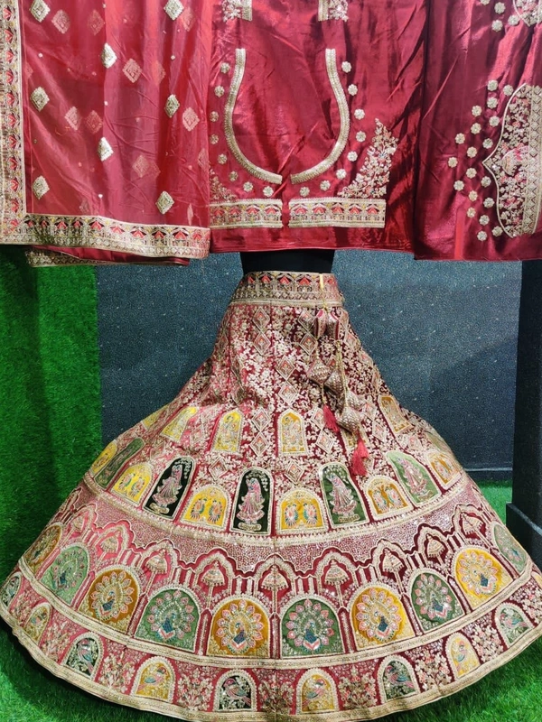 SA241 Lehenga Choli - red, free