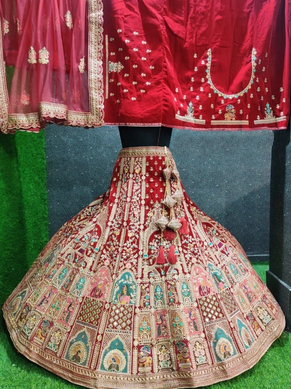 SA242 Lehenga Choli - red, free