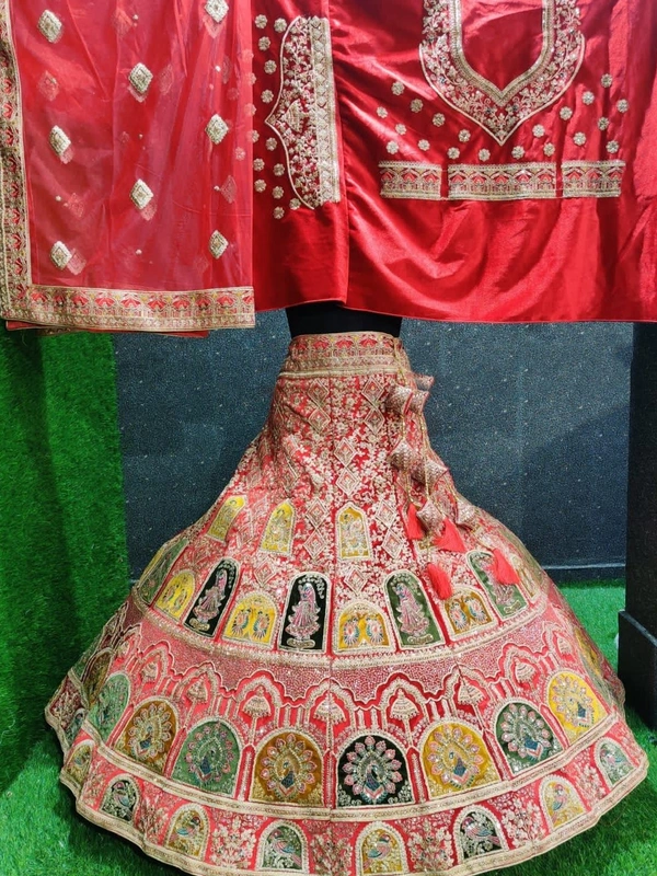 SA243 Lehenga Choli - Red, free