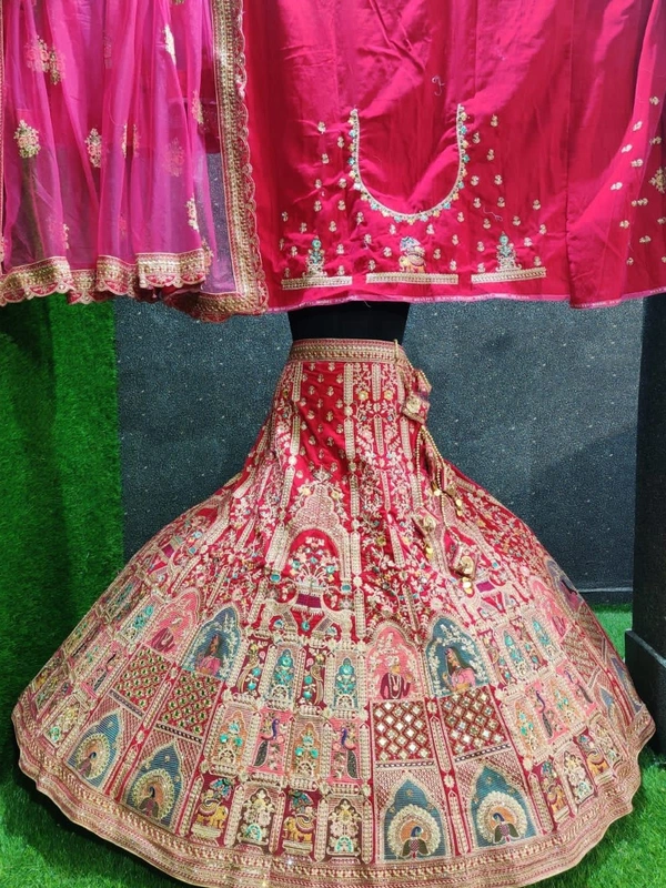 SA245 Lehenga Choli - free, crimson
