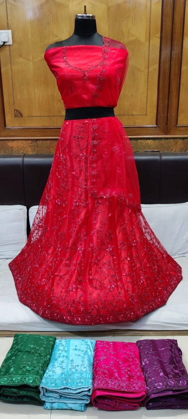 SH204 Lehenga Choli - crimson, free