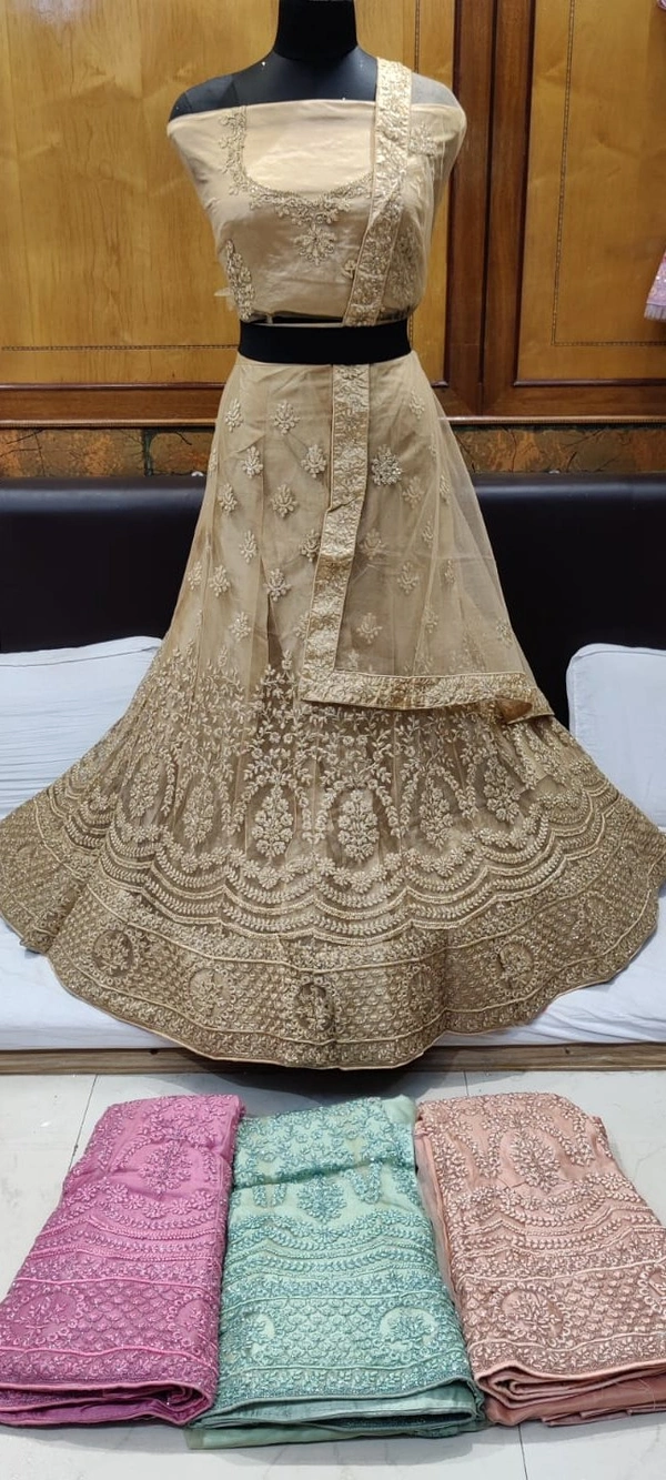 SH206 Lehenga Choli - tan, free