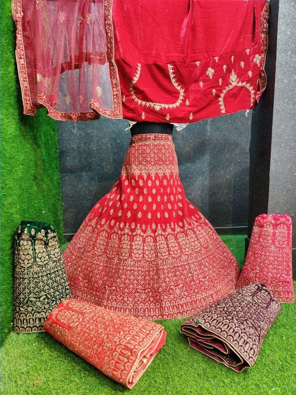 SA270 Lehenga Choli - red, free