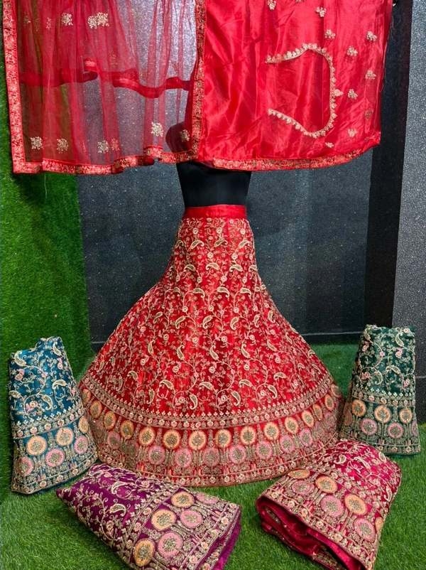 SA271 Lehenga Choli - red, free