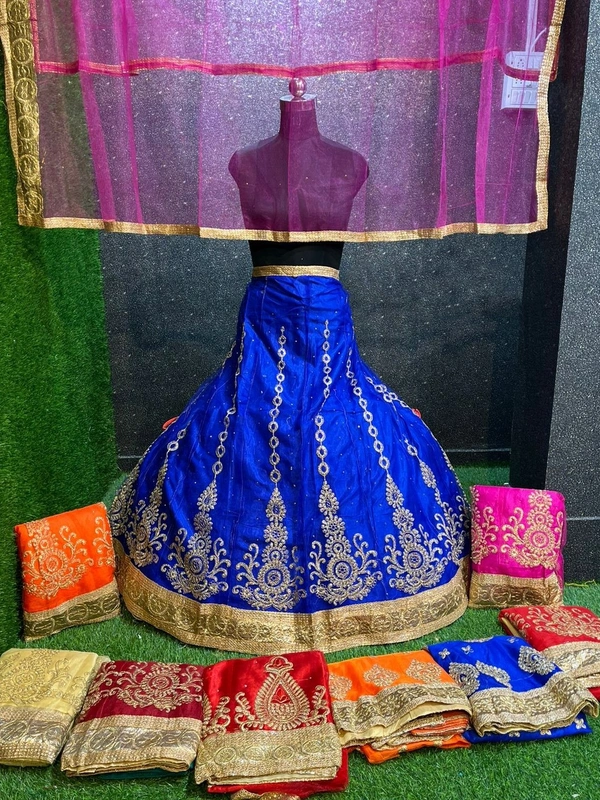 SA278 Lehenga Choli - blue, free