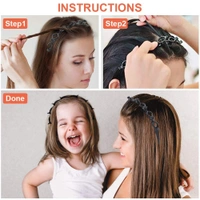 Girls Twisted Headbands Hairband Pack of 2 - free