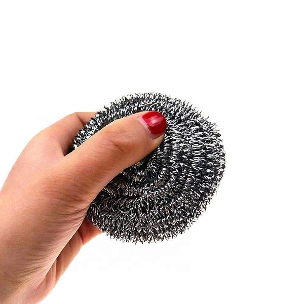 PILERMAN Stainless Steel Scrubber for Kitchen - Pack of 10 Pieces