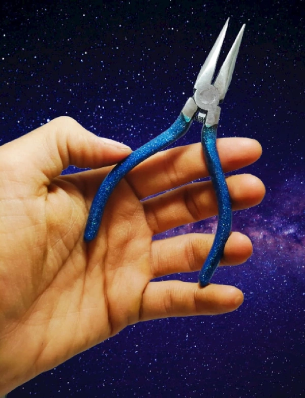 Pilerman 5 inch Blue Long Nose Plier for Jewellery Making