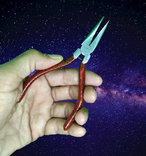 Pilerman 5 inch Blue Long Nose Plier for Jewellery Making