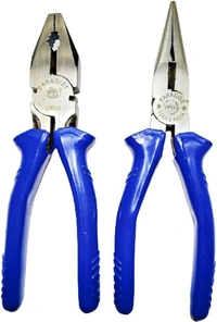 Pilerman Combination Plier+Needle Nose Plier (6 Inch) Combo - FREE, MULTICOLOR