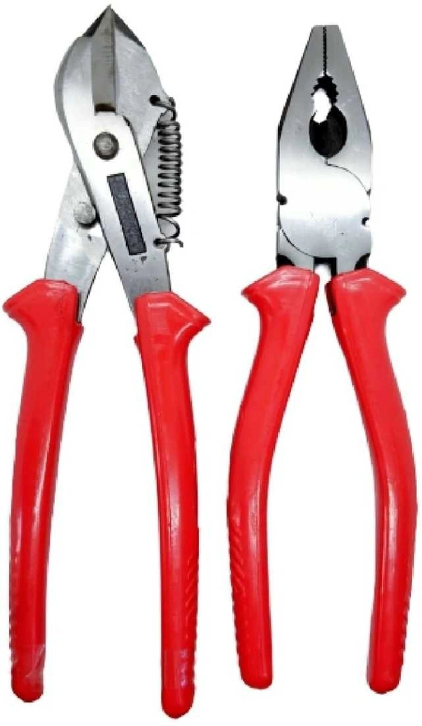 Combination Plier with Katiya Heavy Wire Cutter (8-inch, Red) - FREE, MULTICOLOR