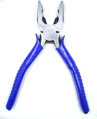 PILERMAN Combination Plier with Anti Slip Handle with Spring (Blue) - 8-inch