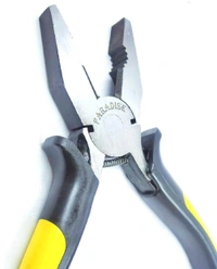 PILERMAN Combination Plier with Anti Slip Handle with Spring (Yellow & Black) - 8-inch